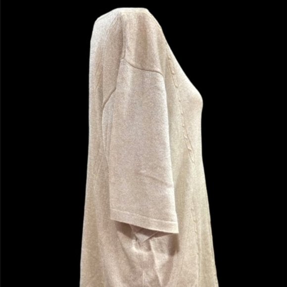 Parisian Plus Pullover Top Gold with Metallic Glitter Size 3X - Picture 7 of 7